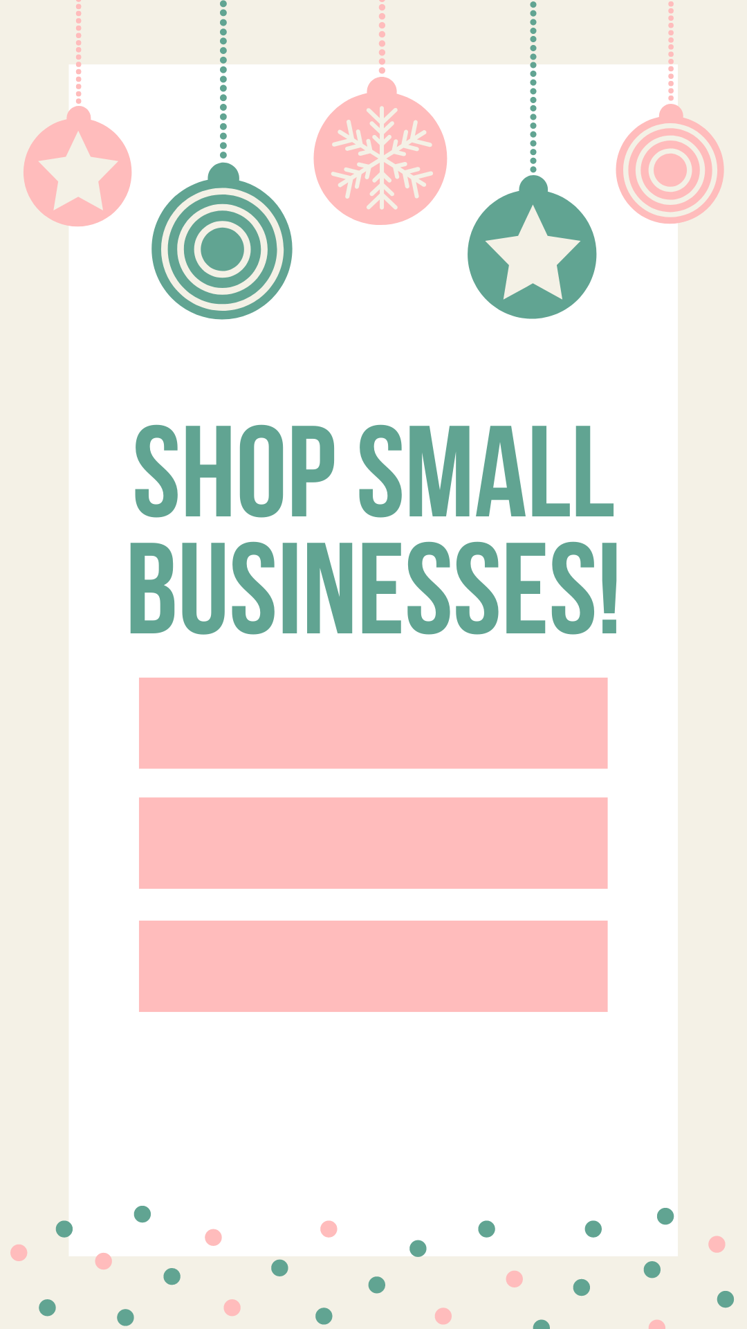 Instagram Story Small Business Saturday Template